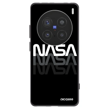 Picasee Μαύρη θήκη σιλικόνης για Vivo X200 Pro - NASA Triple