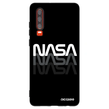 Picasee Μαύρη θήκη σιλικόνης για Huawei P30 - NASA Triple