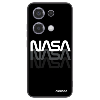 Picasee Μαύρη θήκη σιλικόνης για Xiaomi Redmi Note 14S - NASA Triple