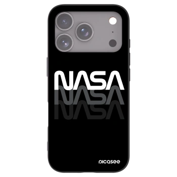 Picasee Μαύρη θήκη σιλικόνης για Apple iPhone 17 Pro - NASA Triple