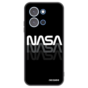 Picasee Μαύρη θήκη σιλικόνης για Xiaomi Redmi 15C 4G - NASA Triple