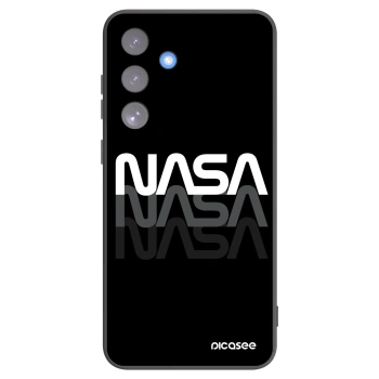 Picasee Μαύρη θήκη σιλικόνης για Samsung Galaxy S25 FE 5G - NASA Triple