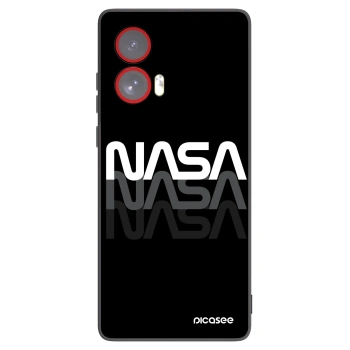 Picasee Μαύρη θήκη σιλικόνης για Motorola Edge 50 Fusion - NASA Triple