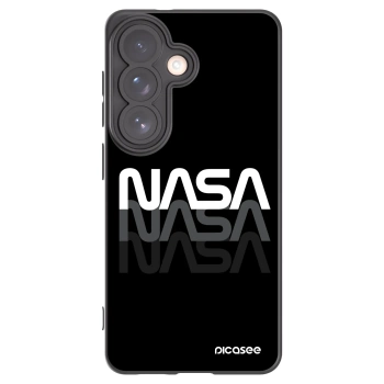 Picasee Μαύρη θήκη σιλικόνης για Samsung Galaxy S26 - NASA Triple