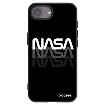 Picasee Μαύρη θήκη σιλικόνης για Apple iPhone 17e - NASA Triple