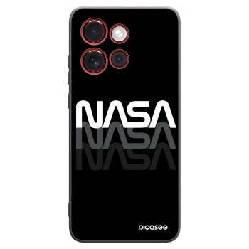 Picasee Μαύρη θήκη σιλικόνης για Motorola Edge 60 Neo 5G - NASA Triple