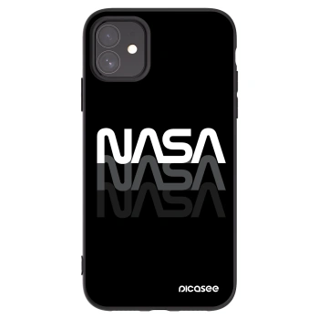 Picasee Μαύρη θήκη σιλικόνης για Apple iPhone 11 - NASA Triple