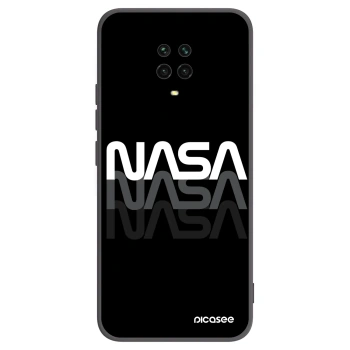 Picasee Μαύρη θήκη σιλικόνης για Xiaomi Redmi Note 9 Pro - NASA Triple