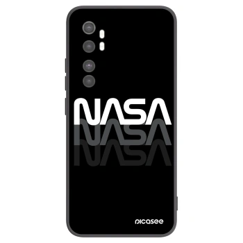 Picasee Μαύρη θήκη σιλικόνης για Xiaomi Mi Note 10 Lite - NASA Triple