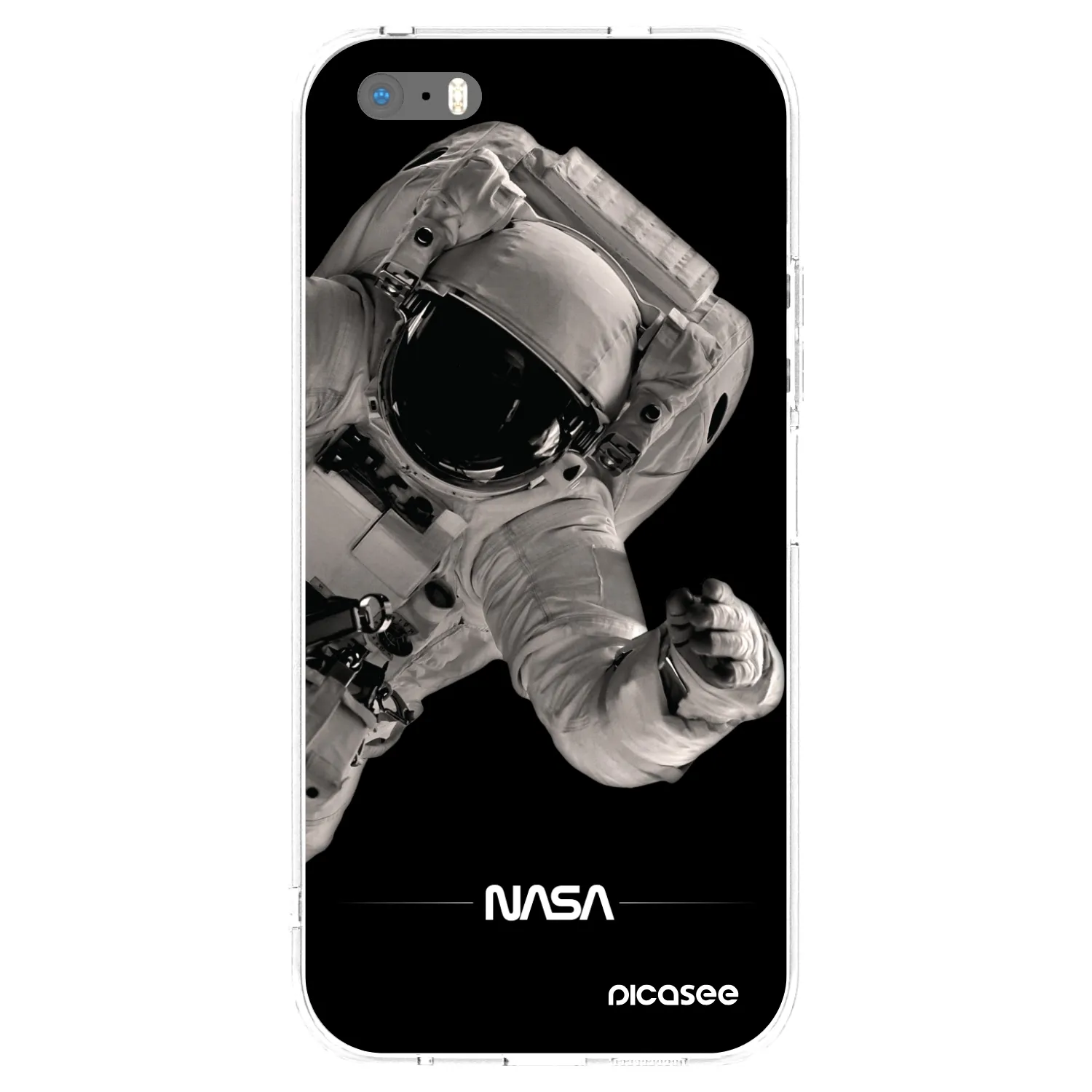 Picasee διαφανής θήκη σιλικόνης Apple iPhone 5/5S/SE - Astronaut Big