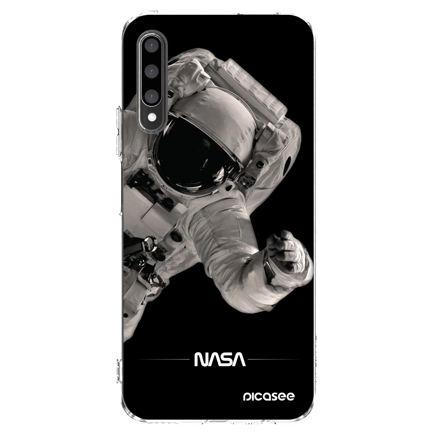 Picasee διαφανής θήκη σιλικόνης Honor 9X Pro - Astronaut Big