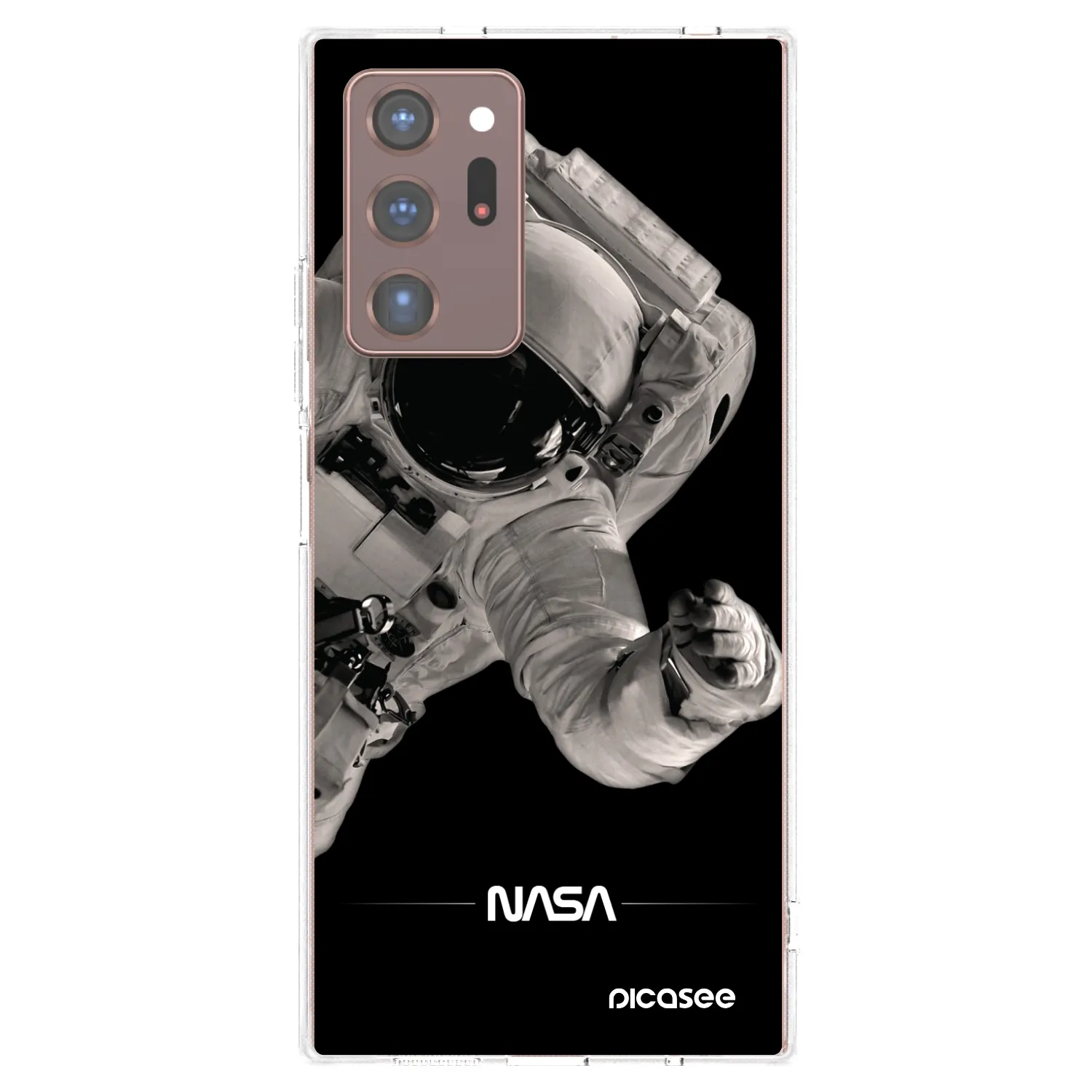 Picasee διαφανής θήκη σιλικόνης Samsung Galaxy Note 20 Ultra - Astronaut Big