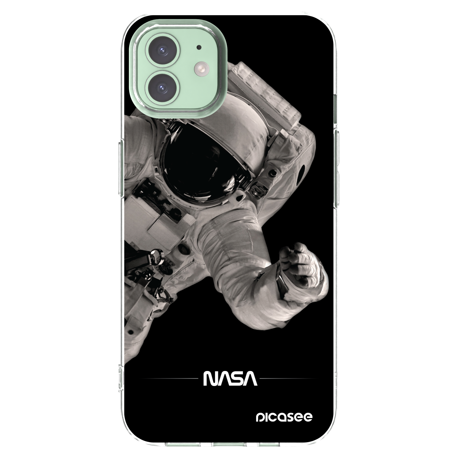 Picasee διαφανής θήκη σιλικόνης Apple iPhone 12 Pro - Astronaut Big
