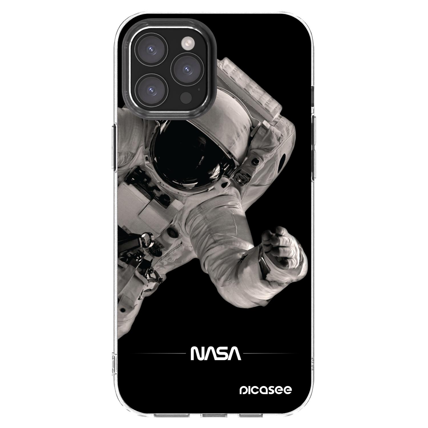 Picasee διαφανής θήκη σιλικόνης Apple iPhone 12 Pro Max - Astronaut Big