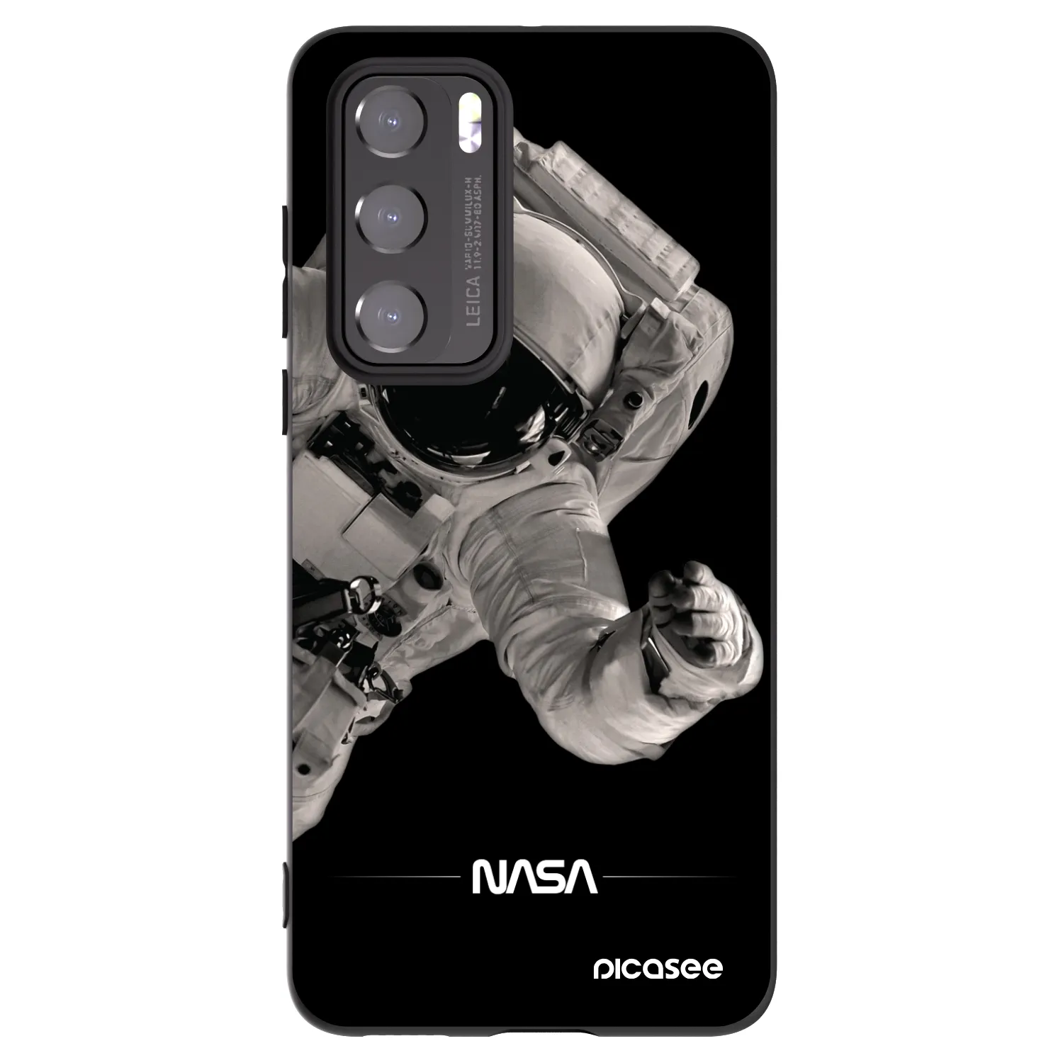 Picasee Μαύρη θήκη σιλικόνης για Huawei P40 - Astronaut Big