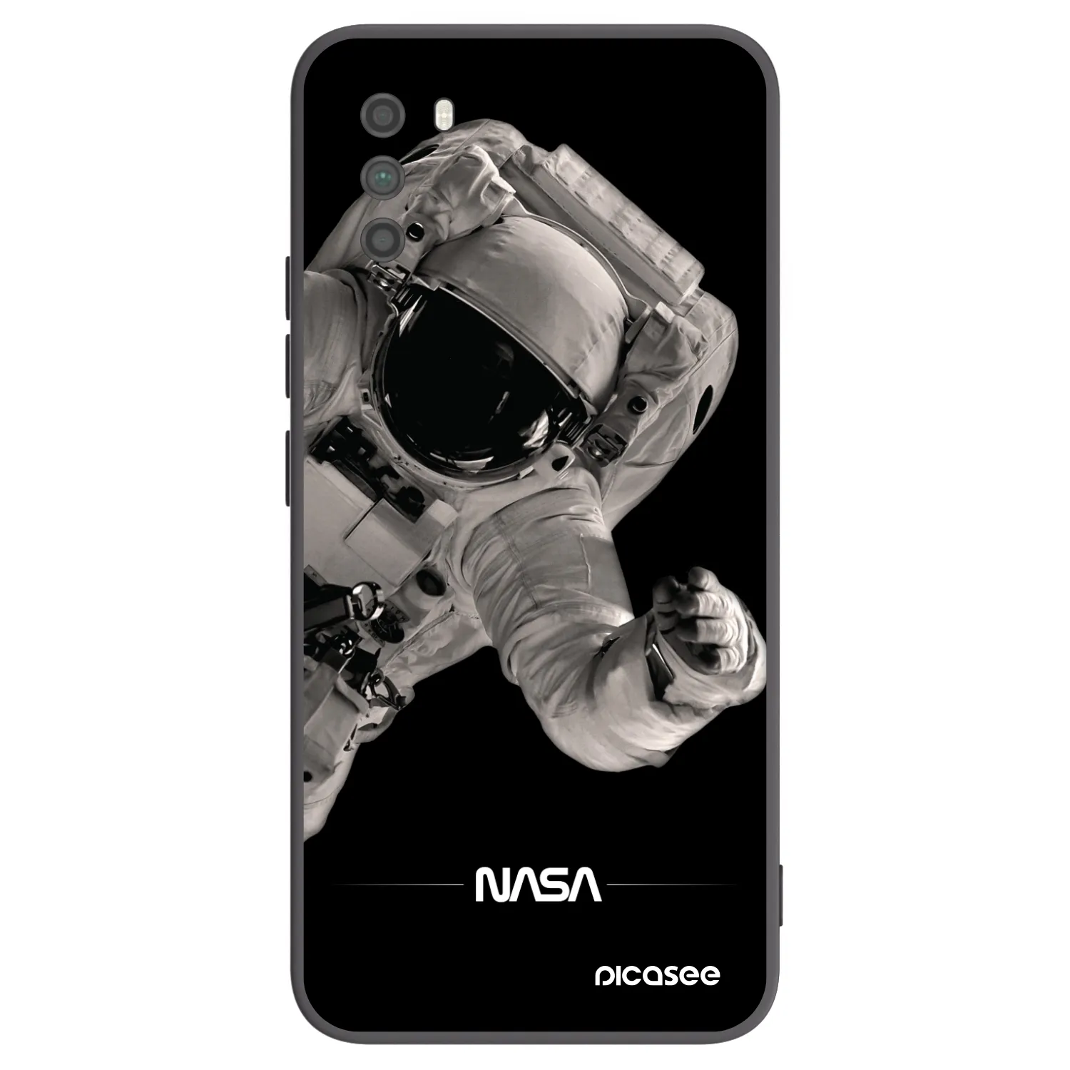 Picasee Μαύρη θήκη σιλικόνης για Xiaomi Poco M3 - Astronaut Big