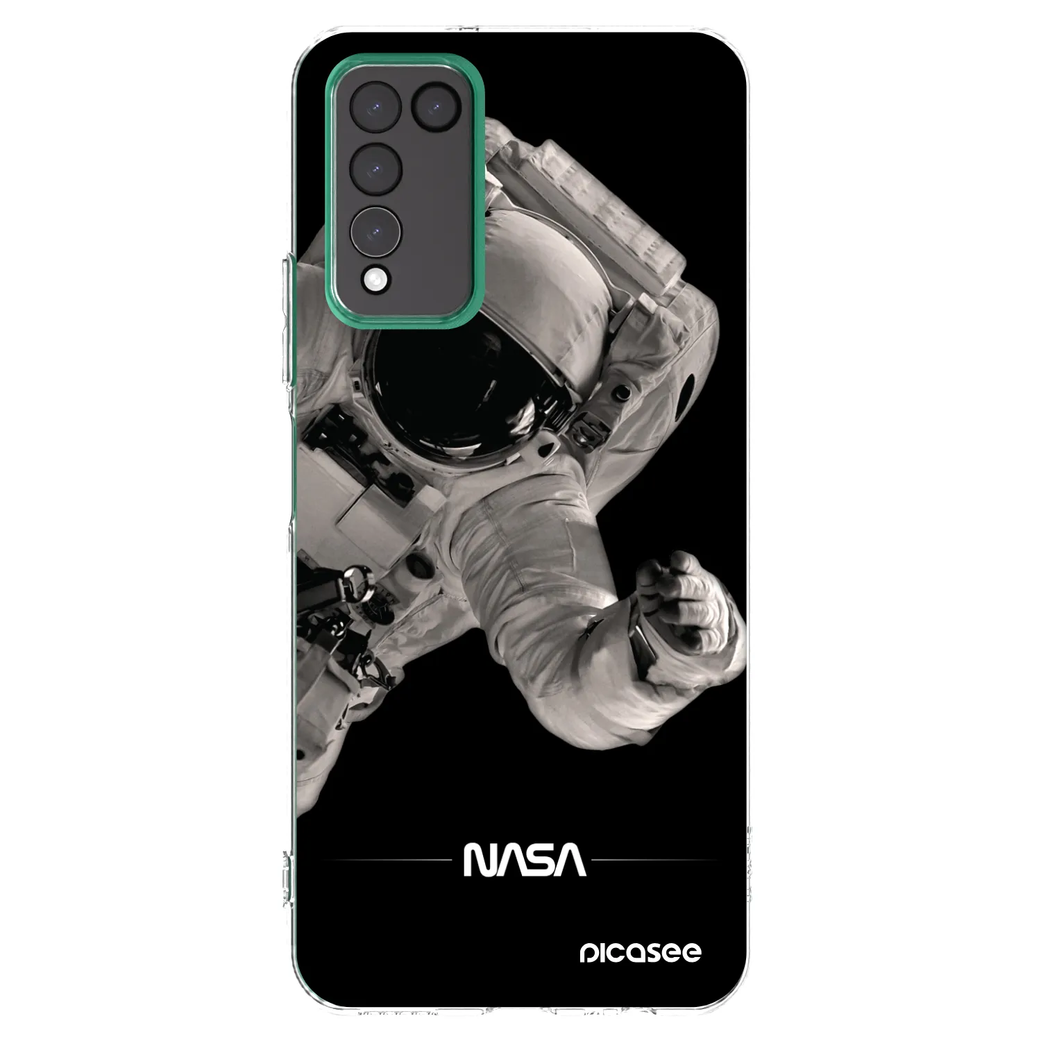 Picasee διαφανής θήκη σιλικόνης Honor 10X Lite - Astronaut Big