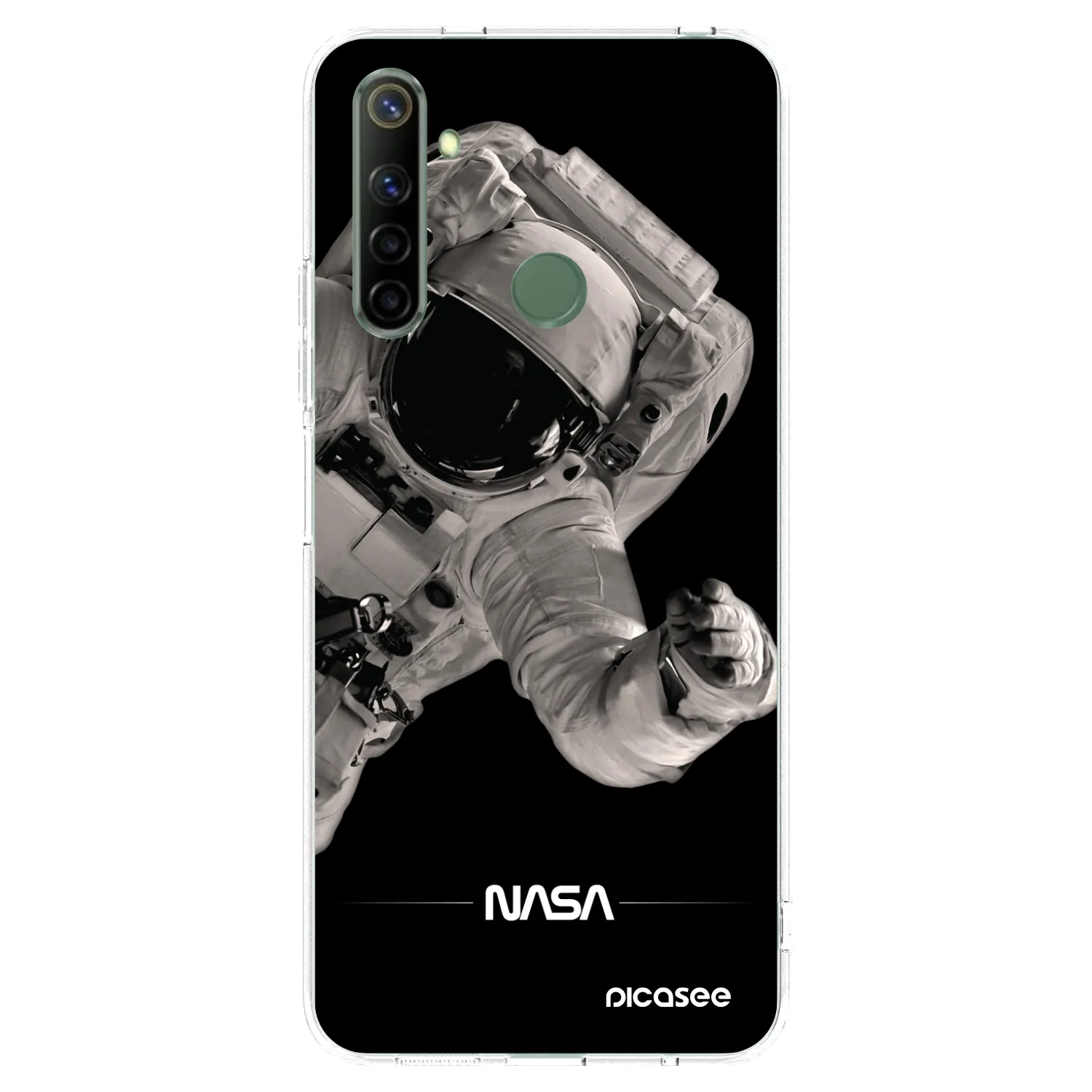 Picasee διαφανής θήκη σιλικόνης Realme 6i - Astronaut Big