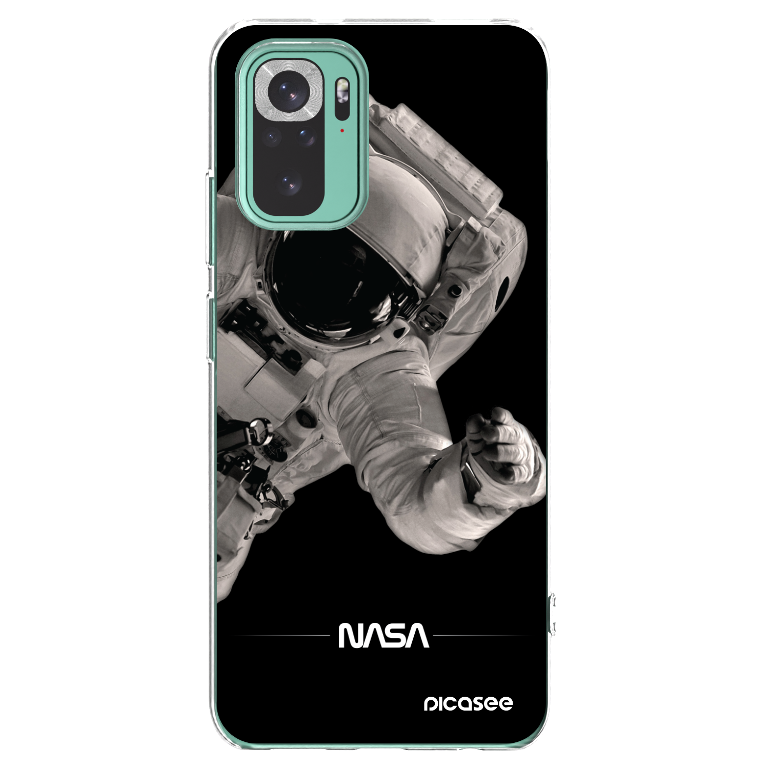 Picasee διαφανής θήκη σιλικόνης Xiaomi Redmi Note 10 Pro - Astronaut Big