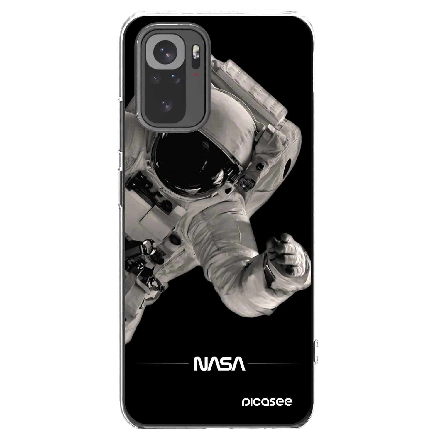 Picasee διαφανής θήκη σιλικόνης Xiaomi Redmi Note 10S - Astronaut Big