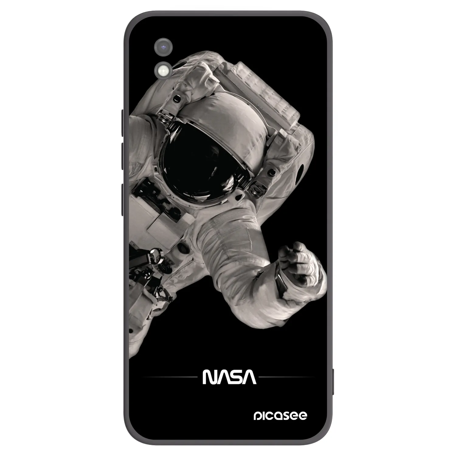 Picasee Μαύρη θήκη σιλικόνης για Xiaomi Redmi 9AT - Astronaut Big