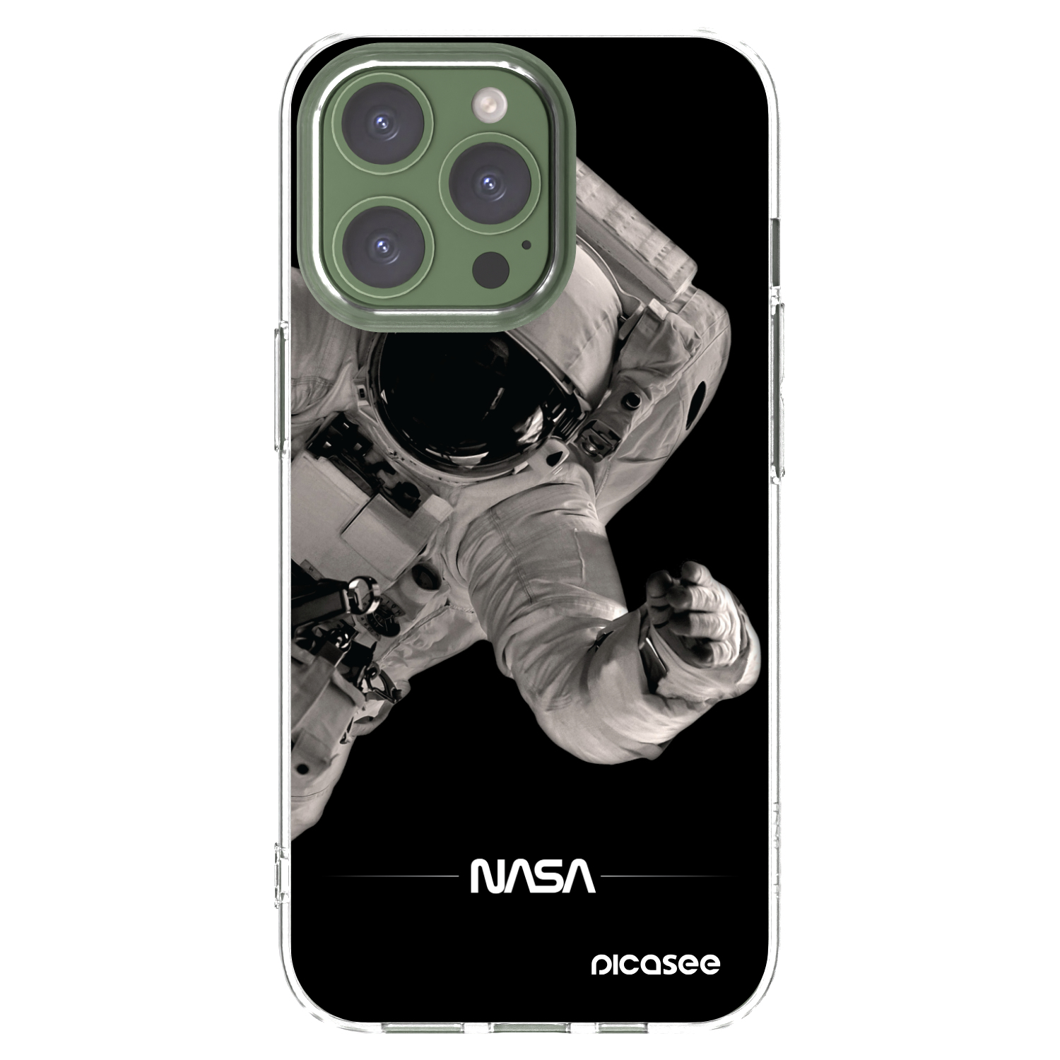 Picasee διαφανής θήκη σιλικόνης Apple iPhone 13 Pro - Astronaut Big