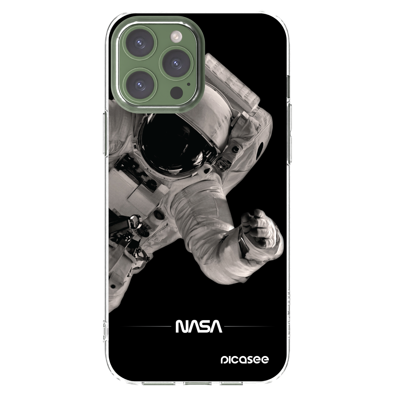 Picasee διαφανής θήκη σιλικόνης Apple iPhone 13 Pro Max - Astronaut Big