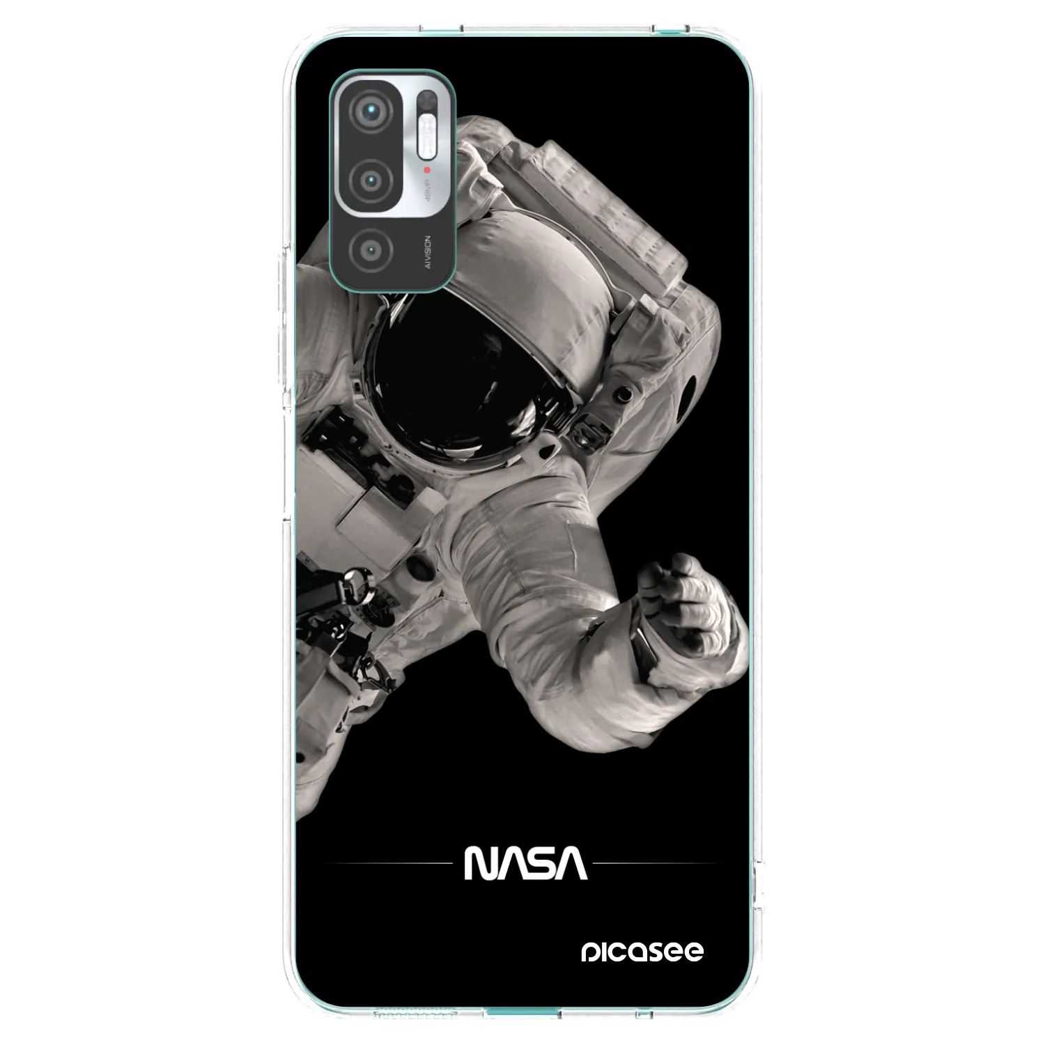 Picasee διαφανής θήκη σιλικόνης Xiaomi Redmi Note 10 5G - Astronaut Big