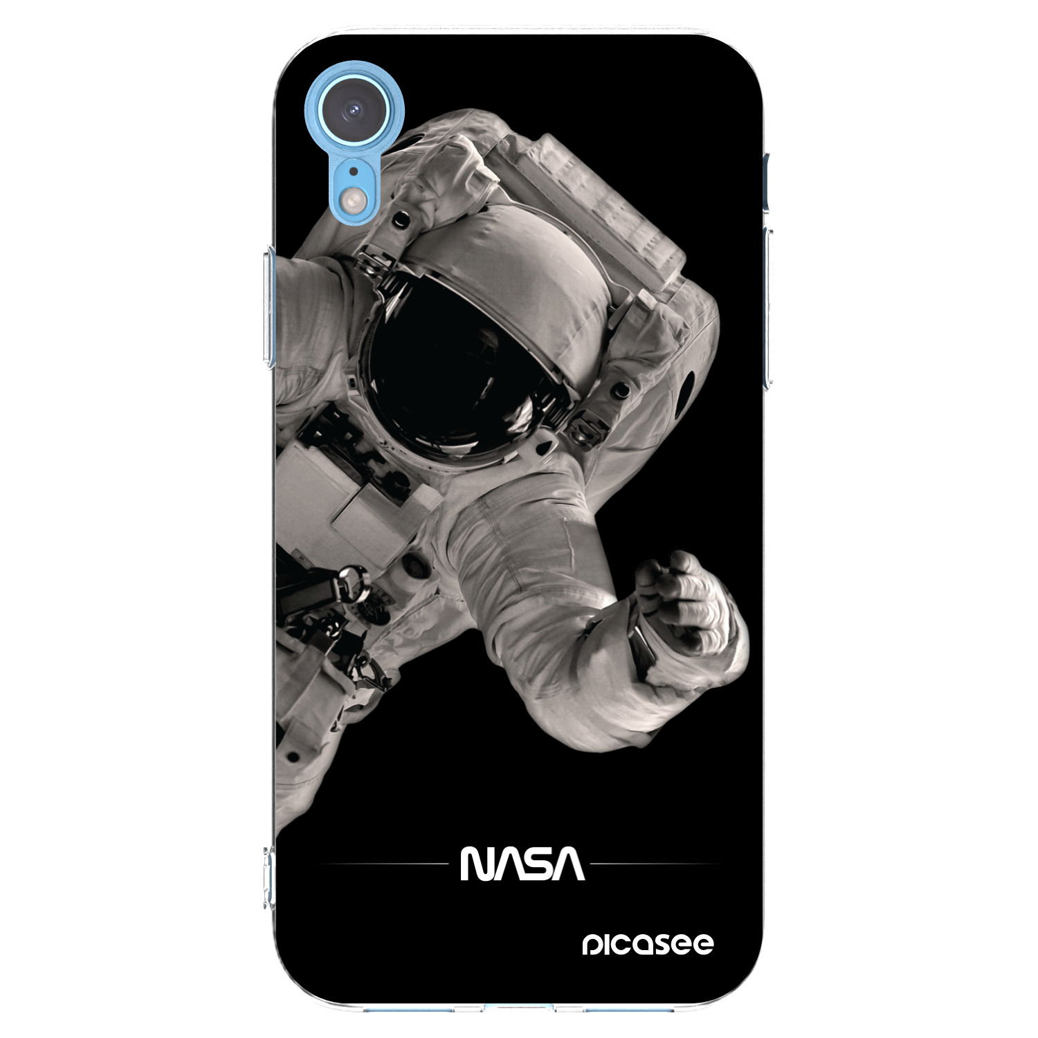 Picasee διαφανής θήκη σιλικόνης Apple iPhone XR - Astronaut Big