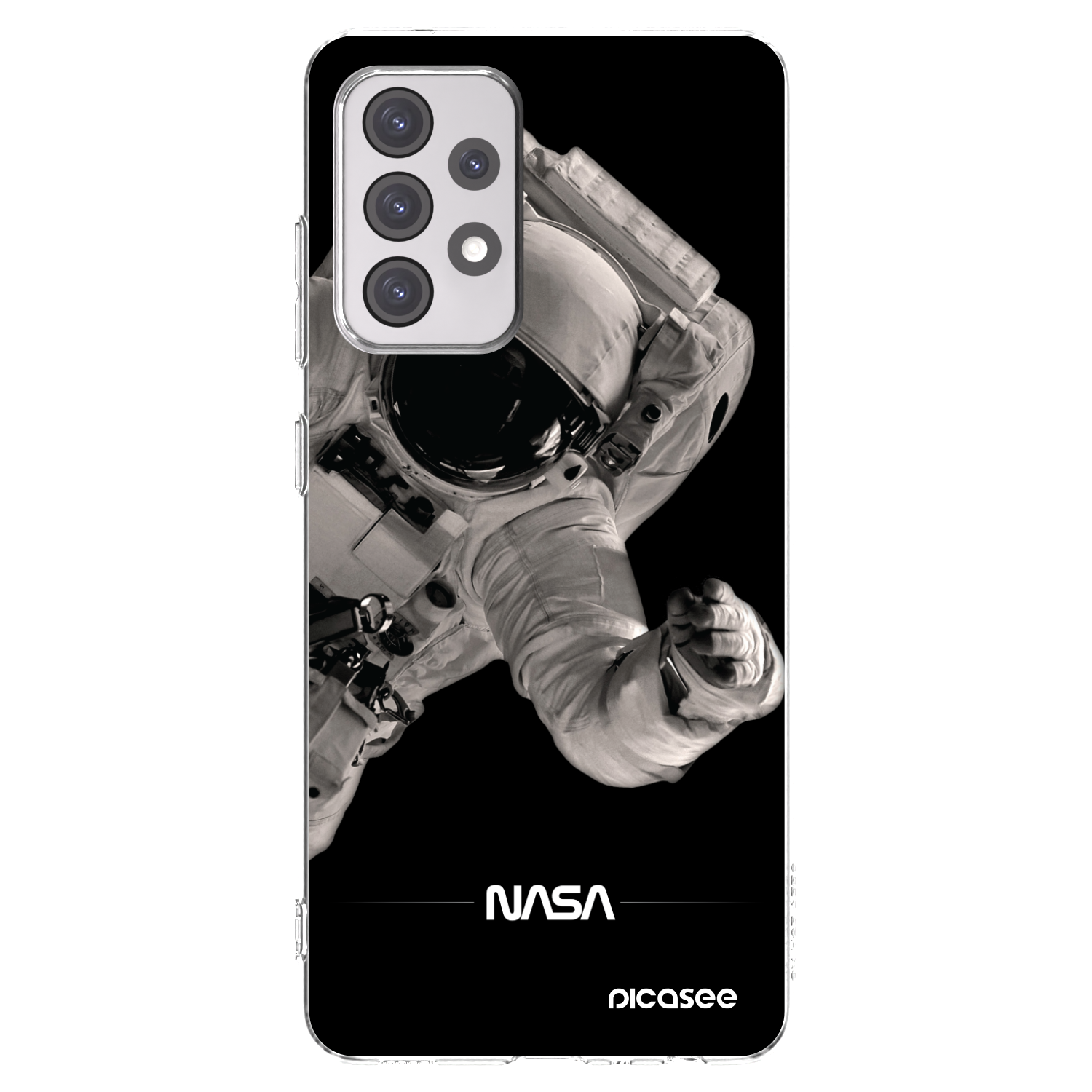 Picasee διαφανής θήκη σιλικόνης Samsung Galaxy A52s 5G A528B - Astronaut Big