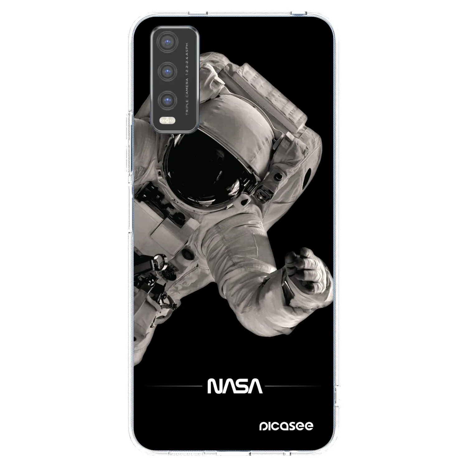Picasee διαφανής θήκη σιλικόνης Vivo Y20s - Astronaut Big