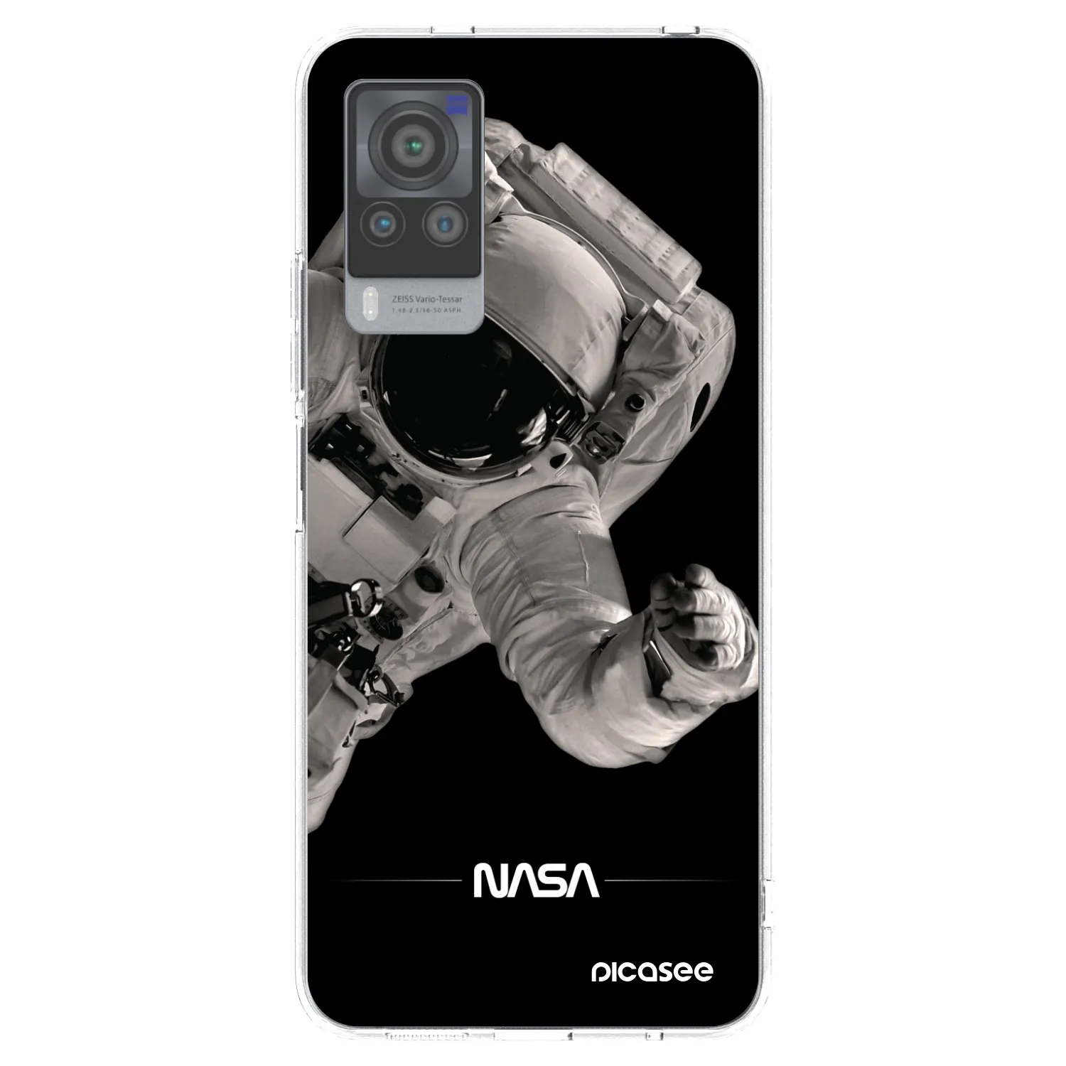Picasee διαφανής θήκη σιλικόνης Vivo X60 Pro 5G - Astronaut Big