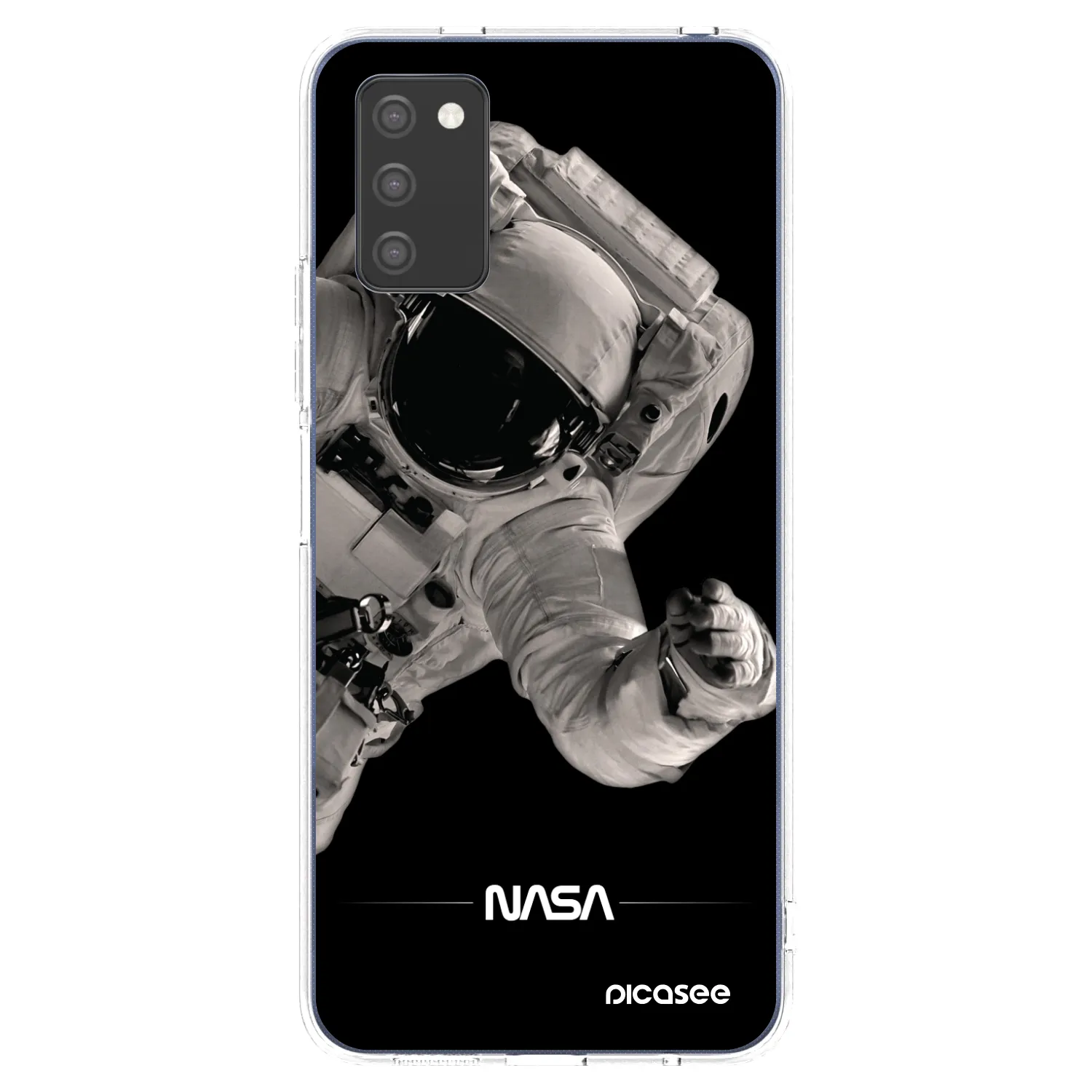 Picasee διαφανής θήκη σιλικόνης Samsung Galaxy A03s A037G - Astronaut Big