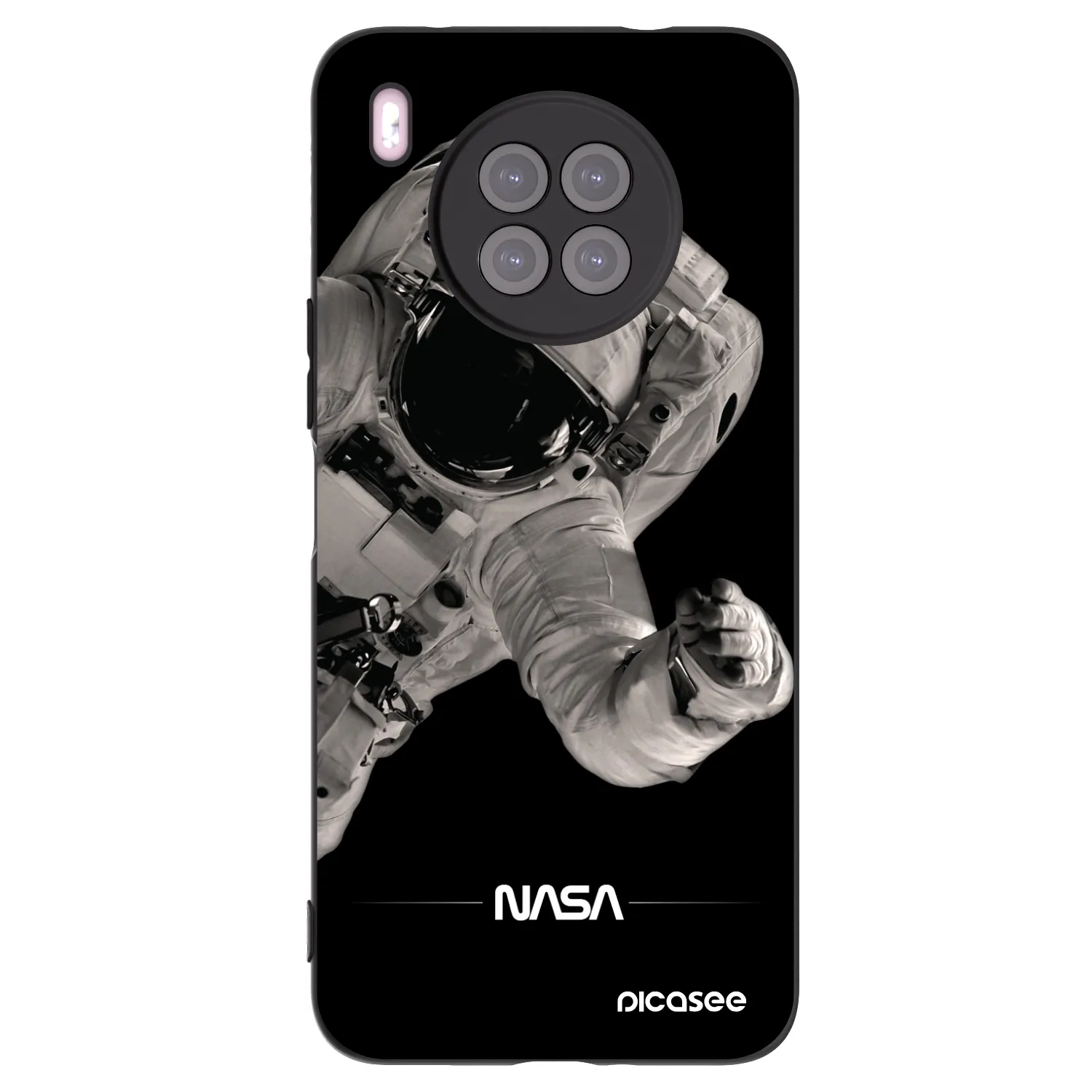 Picasee Μαύρη θήκη σιλικόνης για Huawei Nova 8i - Astronaut Big