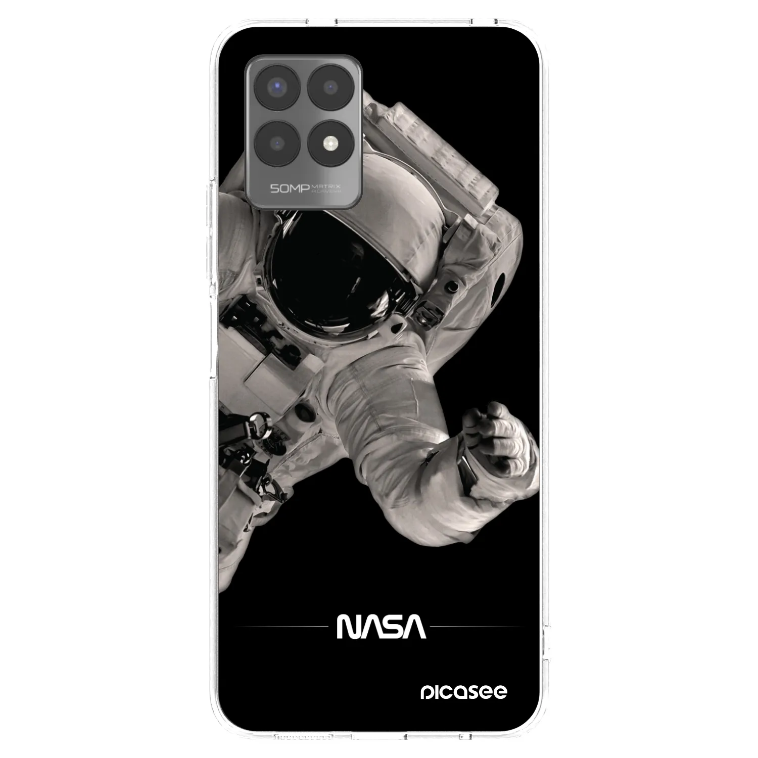 Picasee διαφανής θήκη σιλικόνης Realme 8i - Astronaut Big