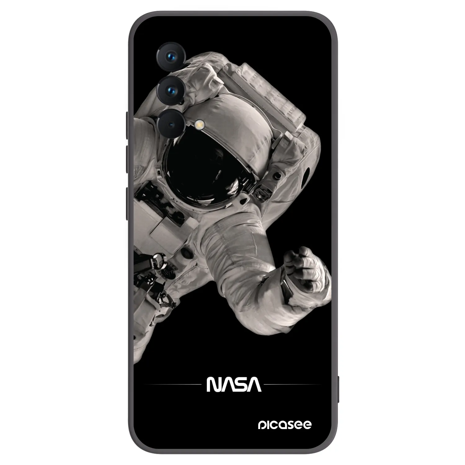 Picasee Μαύρη θήκη σιλικόνης για Realme GT Master Edition 5G - Astronaut Big