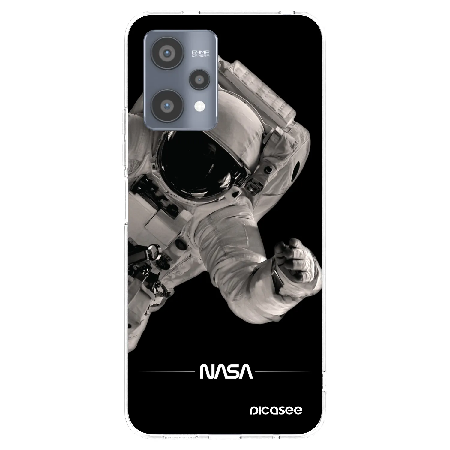 Picasee διαφανής θήκη σιλικόνης Realme 9 Pro 5G - Astronaut Big