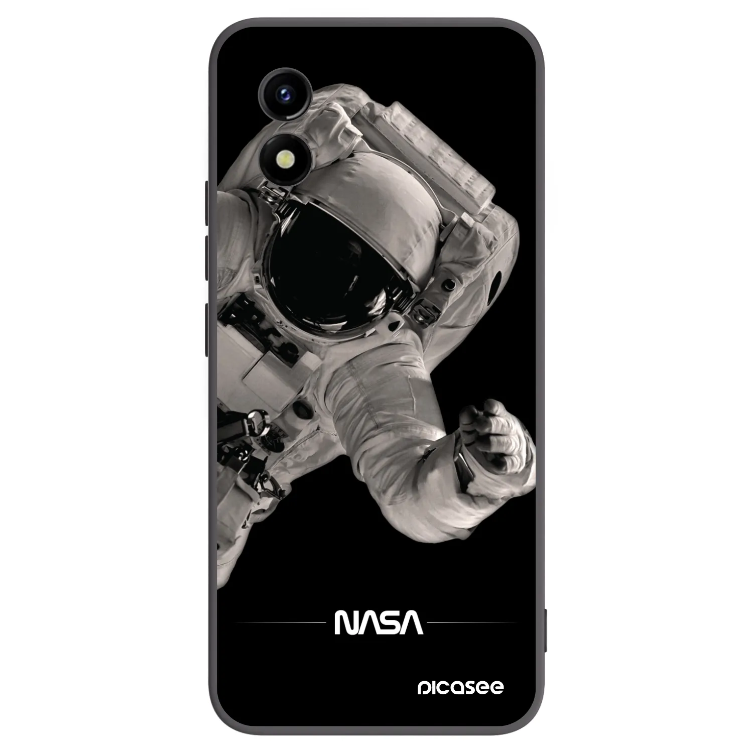 Picasee Μαύρη θήκη σιλικόνης για Vivo Y01 - Astronaut Big