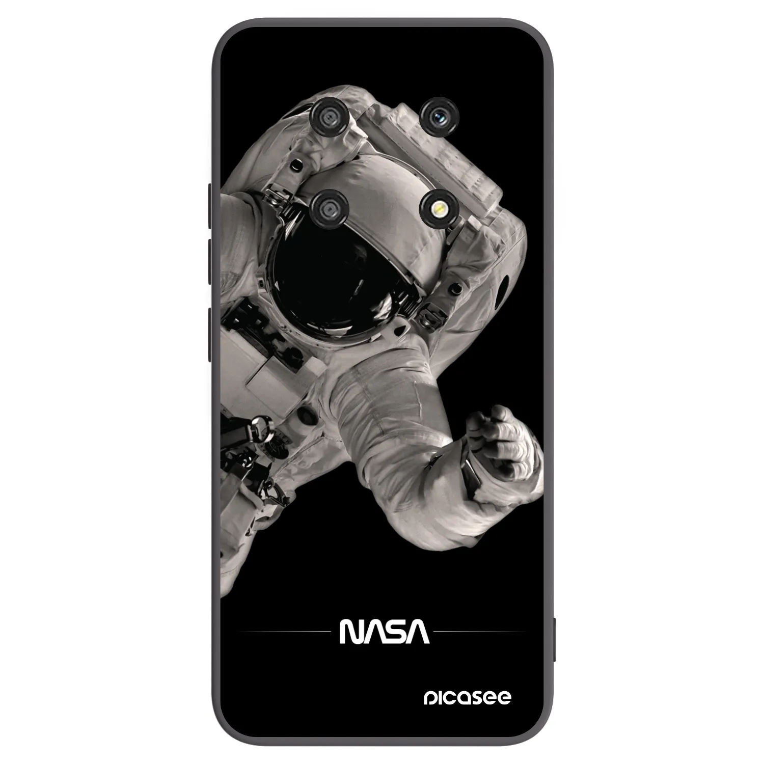 Picasee Μαύρη θήκη σιλικόνης για Honor Magic4 Lite 5G - Astronaut Big