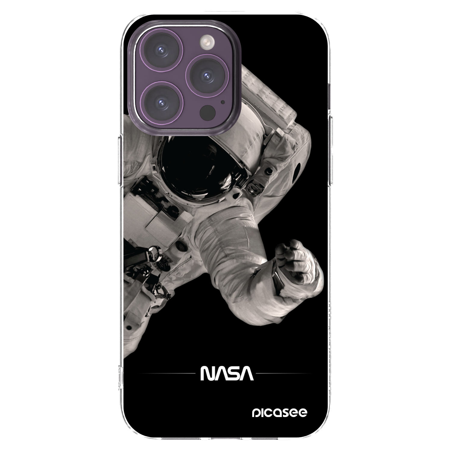 Picasee διαφανής θήκη σιλικόνης Apple iPhone 14 Pro Max - Astronaut Big