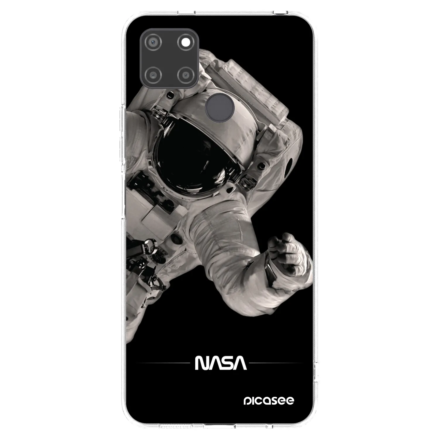 Picasee διαφανής θήκη σιλικόνης Realme C21Y - Astronaut Big