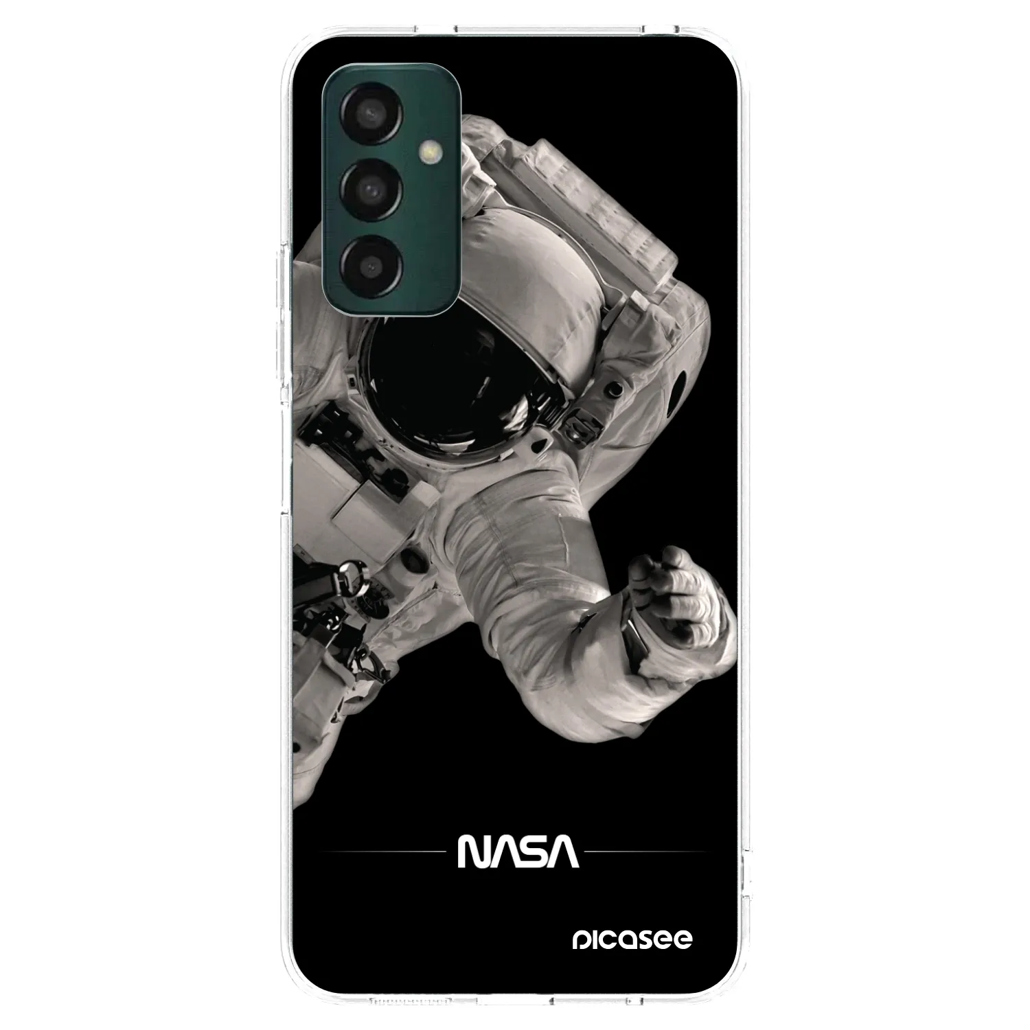 Picasee διαφανής θήκη σιλικόνης Samsung Galaxy M13 M135F - Astronaut Big