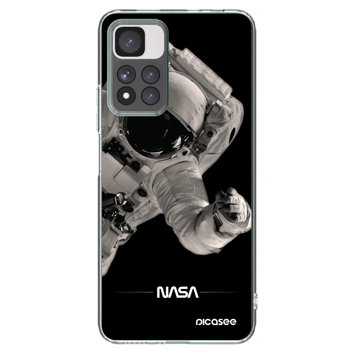 Picasee διαφανής θήκη σιλικόνης Xiaomi Redmi Note 11 Pro+ 5G - Astronaut Big