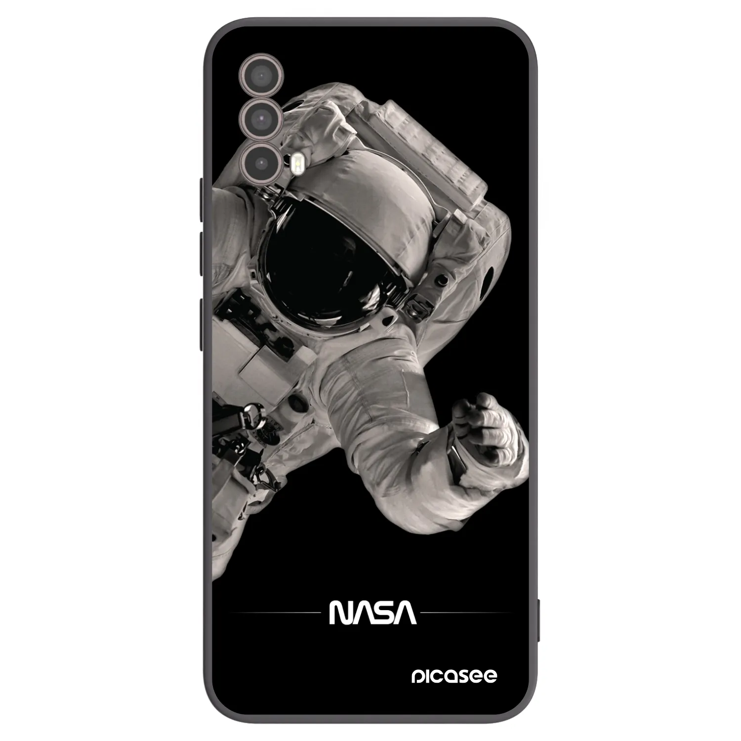 Picasee Μαύρη θήκη σιλικόνης για Motorola Moto E40 - Astronaut Big