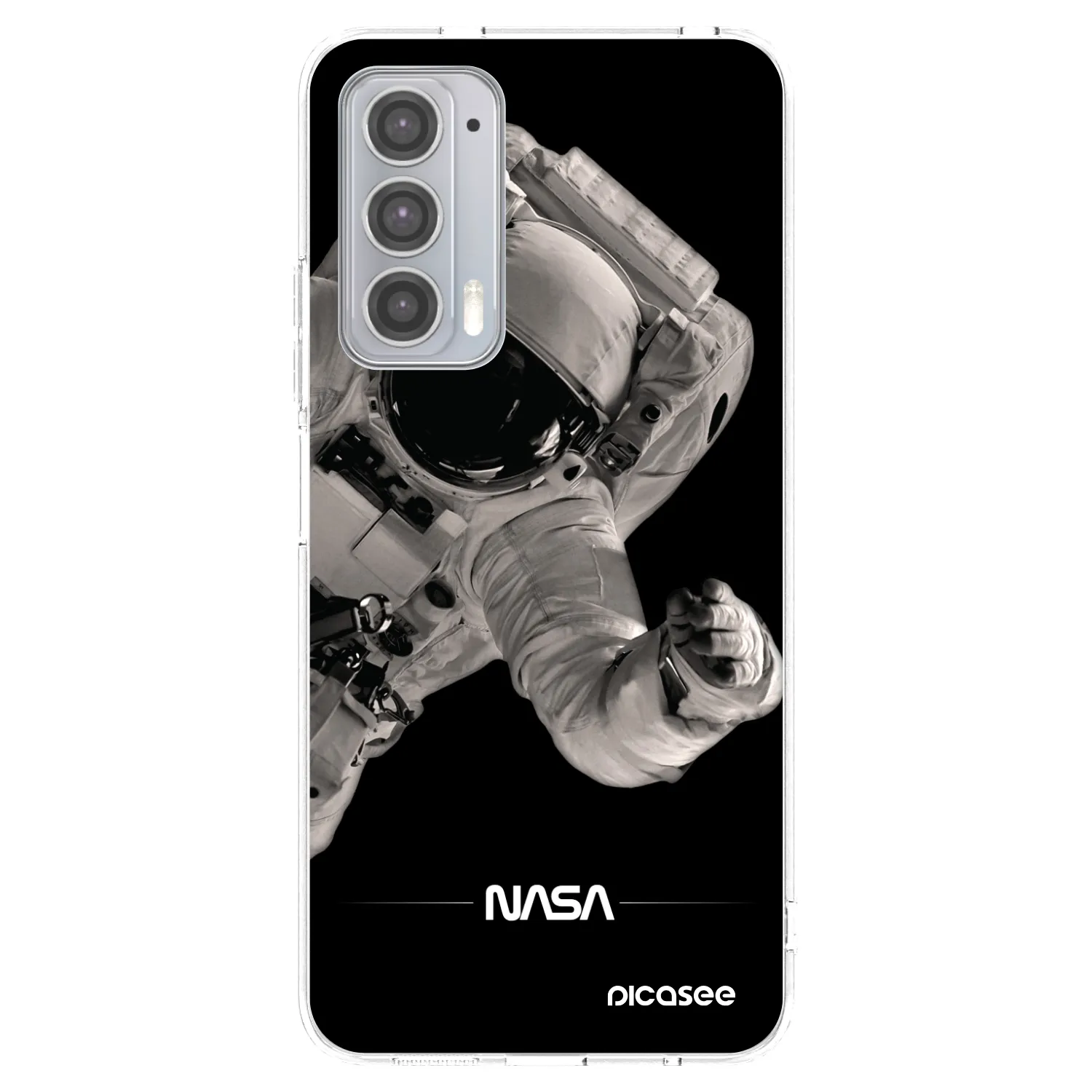 Picasee διαφανής θήκη σιλικόνης Motorola Edge 20 - Astronaut Big