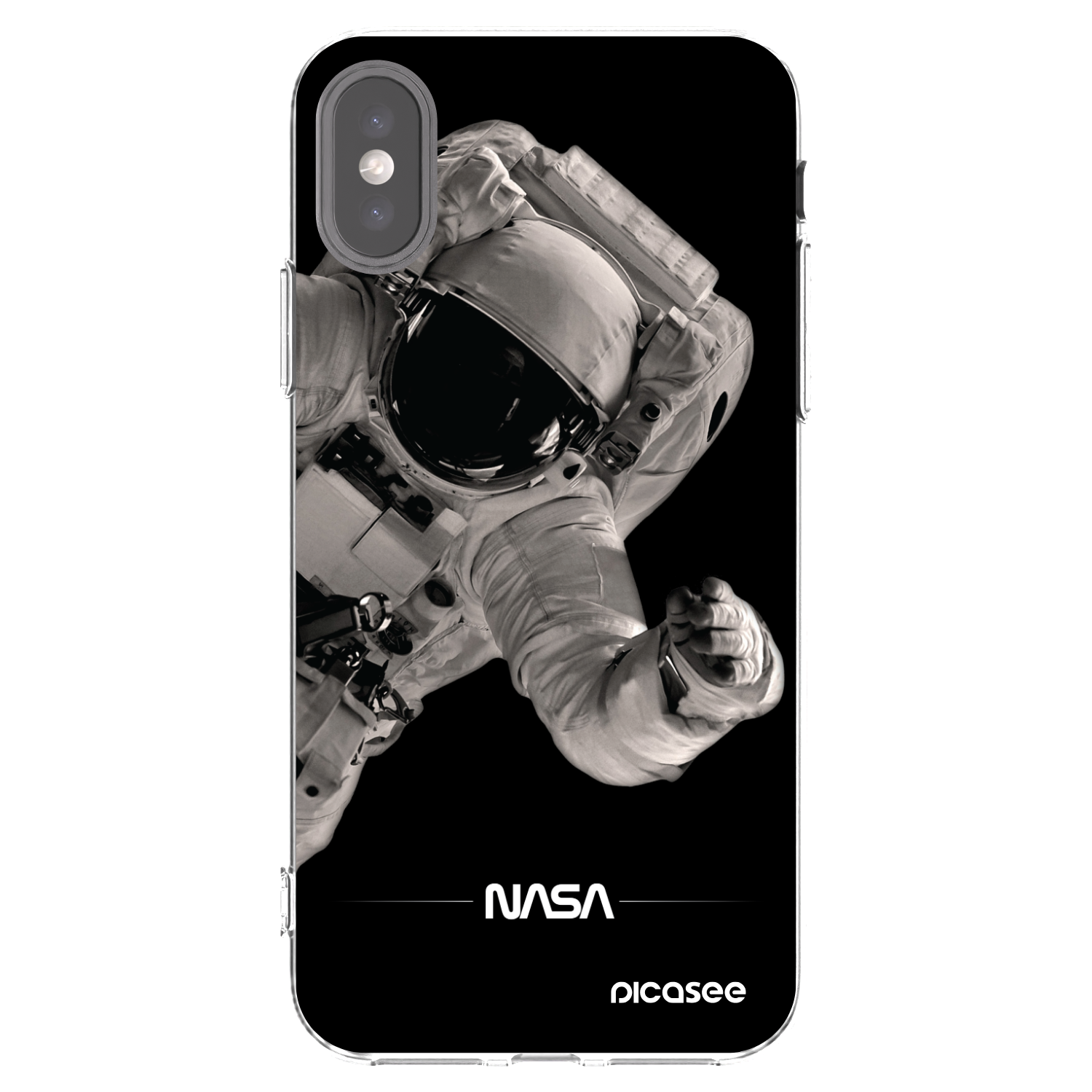 Picasee διαφανής θήκη σιλικόνης Apple iPhone X/XS - Astronaut Big