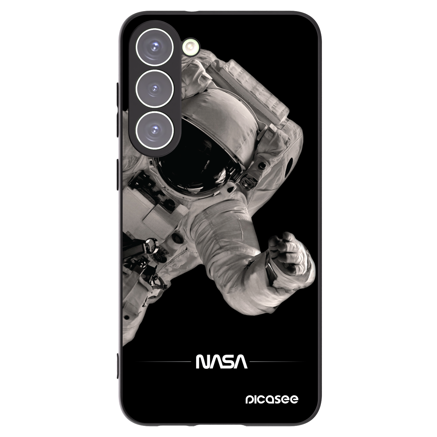 Picasee Μαύρη θήκη σιλικόνης για Samsung Galaxy S23+ 5G - Astronaut Big