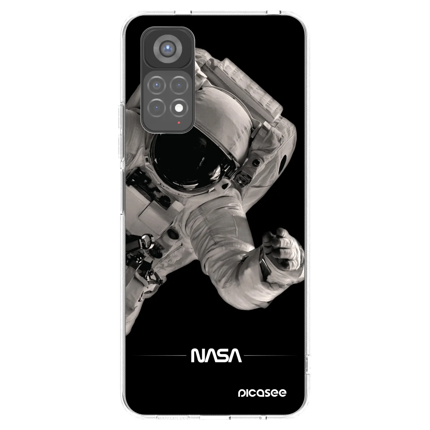 Picasee διαφανής θήκη σιλικόνης Xiaomi Redmi Note 11S 5G - Astronaut Big