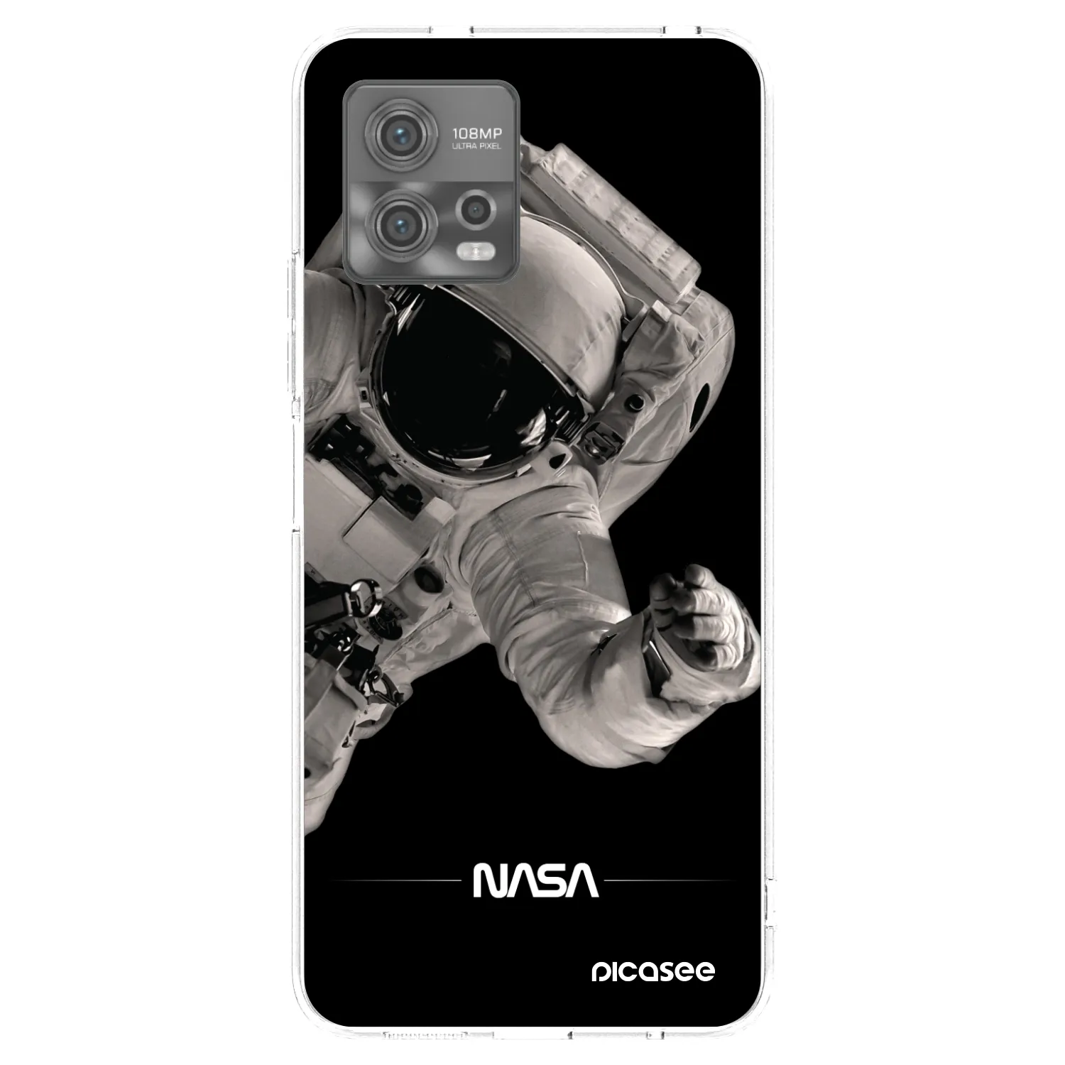 Picasee διαφανής θήκη σιλικόνης Motorola Moto G72 - Astronaut Big
