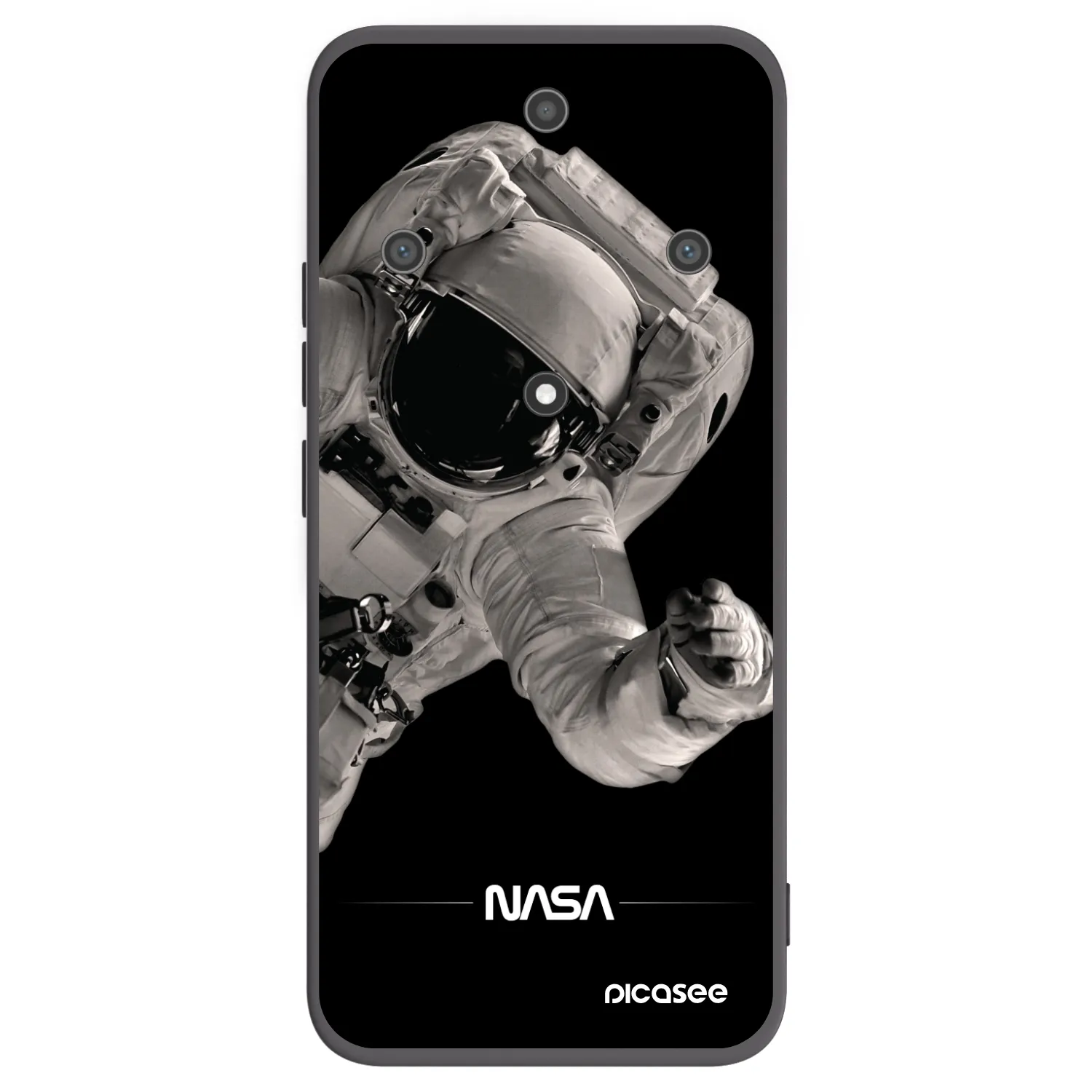 Picasee Μαύρη θήκη σιλικόνης για Honor Magic5 Lite 5G - Astronaut Big